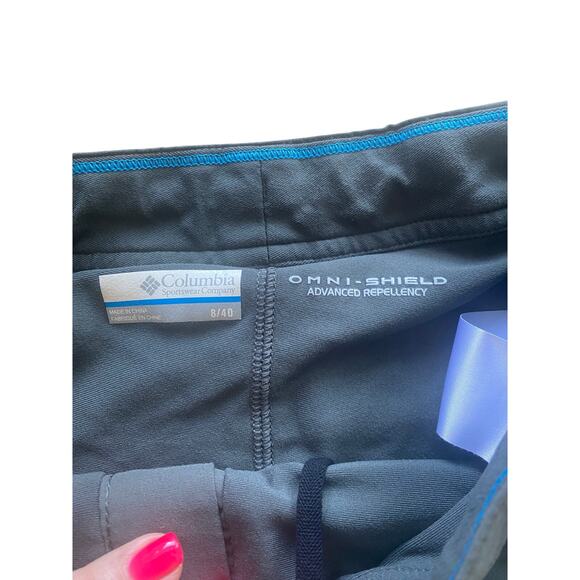Women’s Columbia Omni Shield Advanced Repellency Skort 1 Zip Pocket Grey 8 - Picture 6 of 7